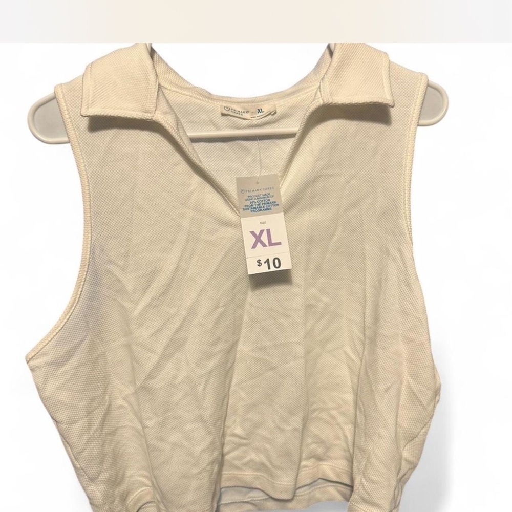 Primark Cream Sleeveless Tank Top